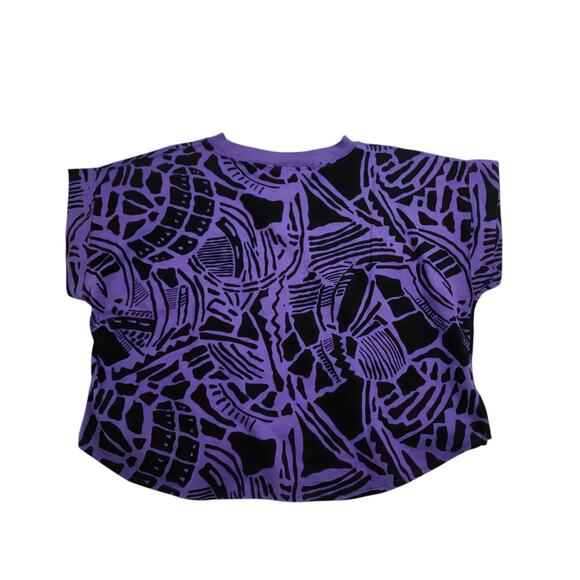 Intro by Fenn Wright Manson Purple Crop Top Adult Unisex Size Small - Picture 6 of 6